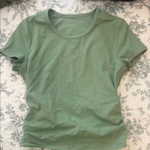 lululemon athletica Sage Green Short Sleeve Tee